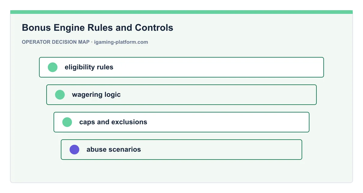 Decision map for Bonus Engine Rules and Controls
